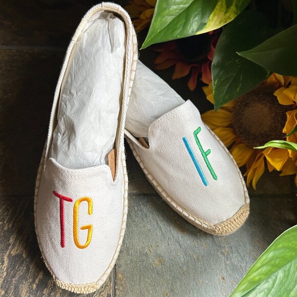Soludos “TGIF” Canvas and Jute Espadrille Slip-Ons - Picture 7 of 13